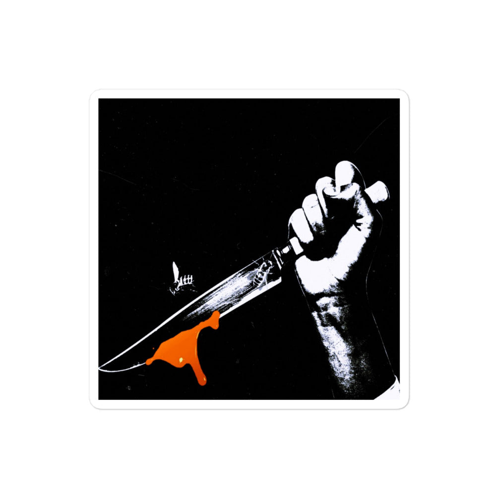 Bee Knife Sticker