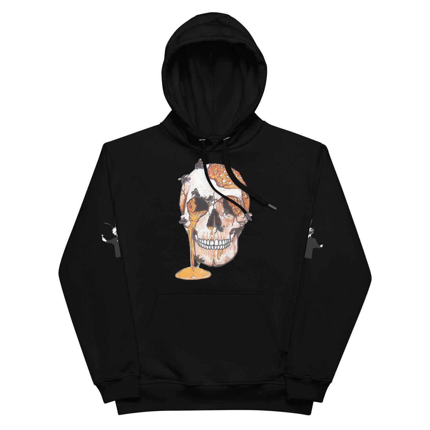 Premium eco hoodie with Bee Knife on back