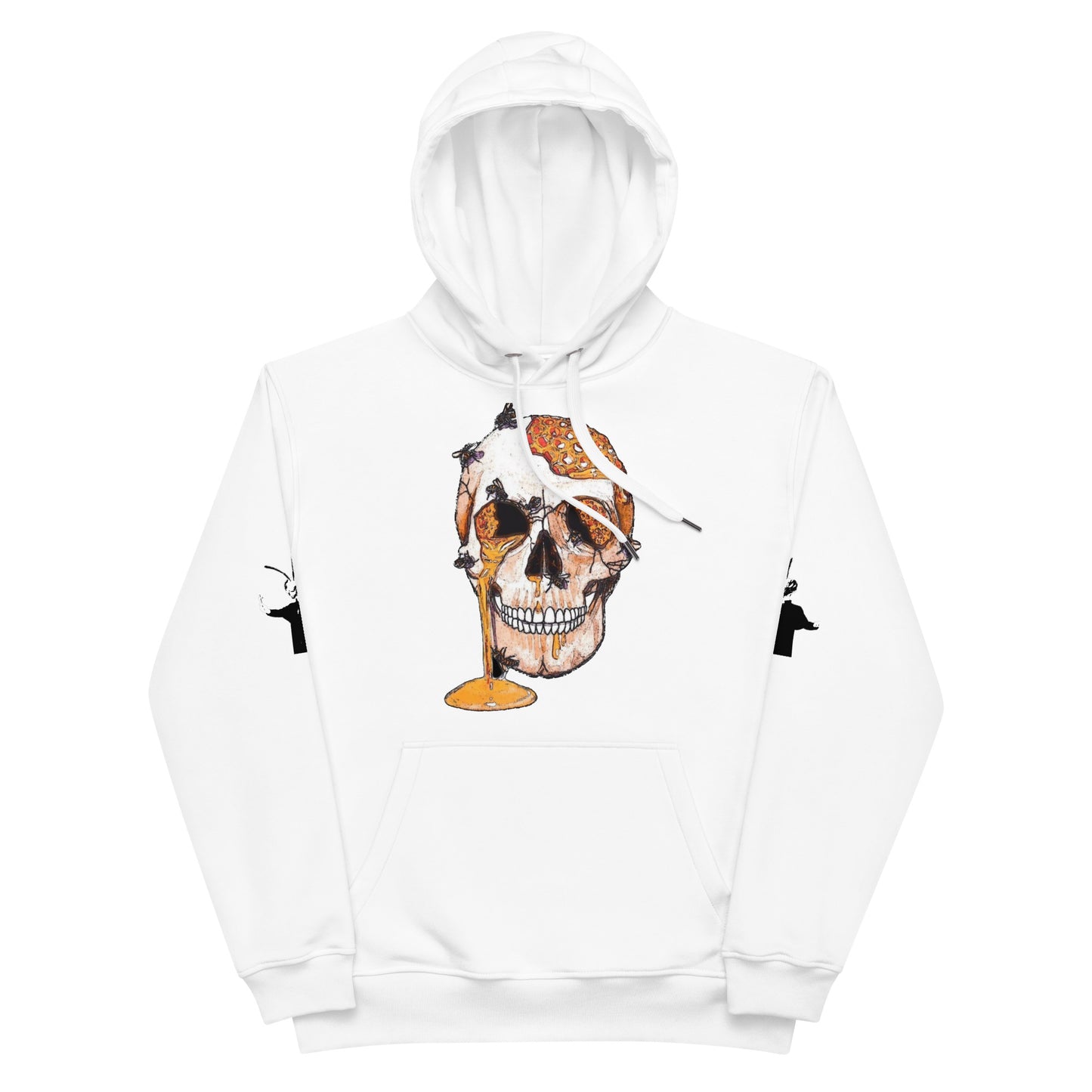 Premium eco hoodie with Bee Knife on back