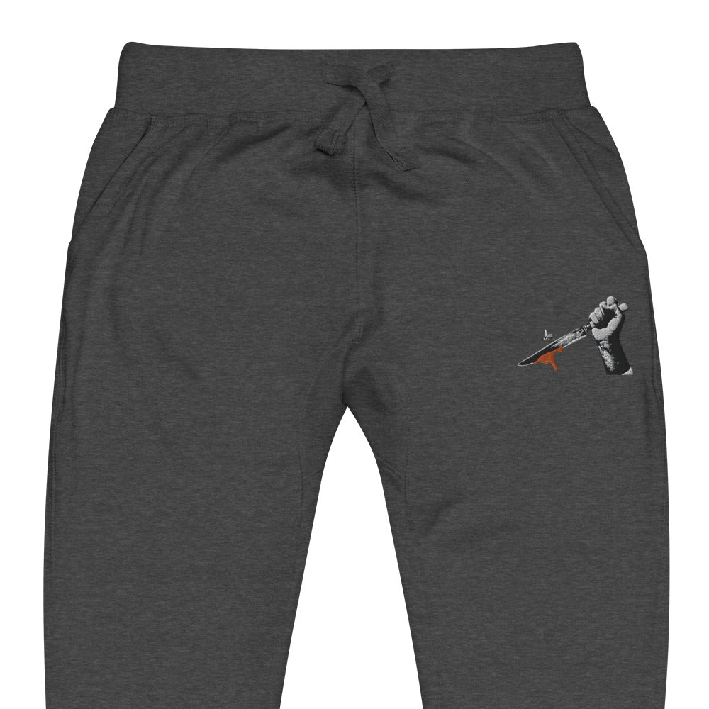 Embroidered Bee Knife Sweatpants