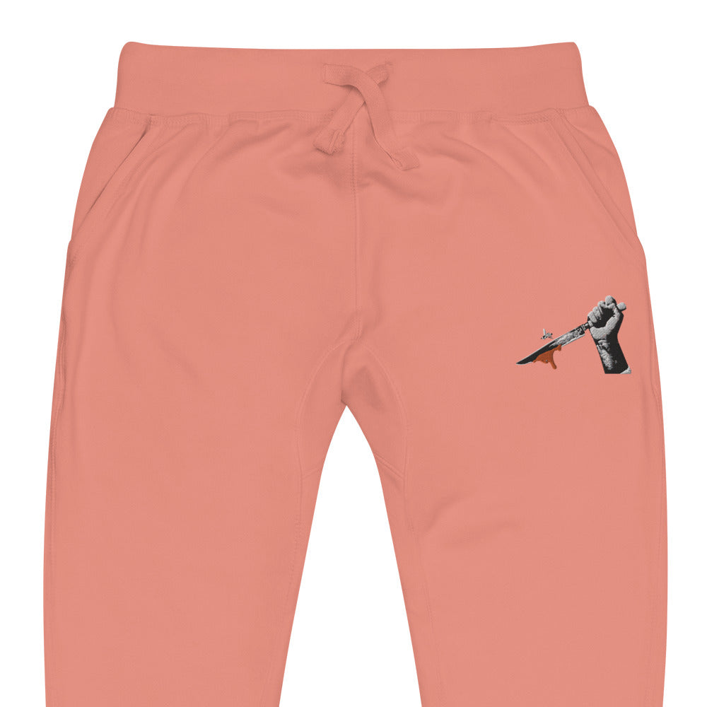Embroidered Bee Knife Sweatpants
