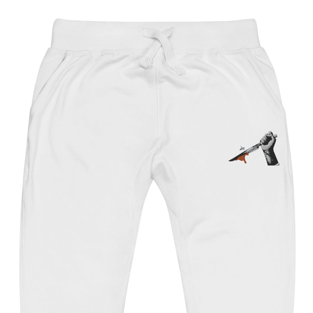 Embroidered Bee Knife Sweatpants
