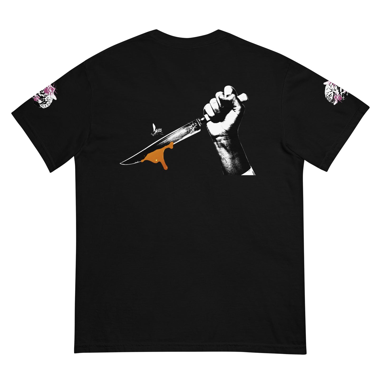 Zack Bone Tee (Bee Knife on back/Bee Brain on sleeves)