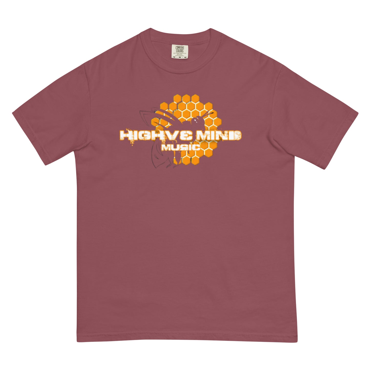 Unisex heavyweight t-shirt Classic Logo/Bee Knife on back