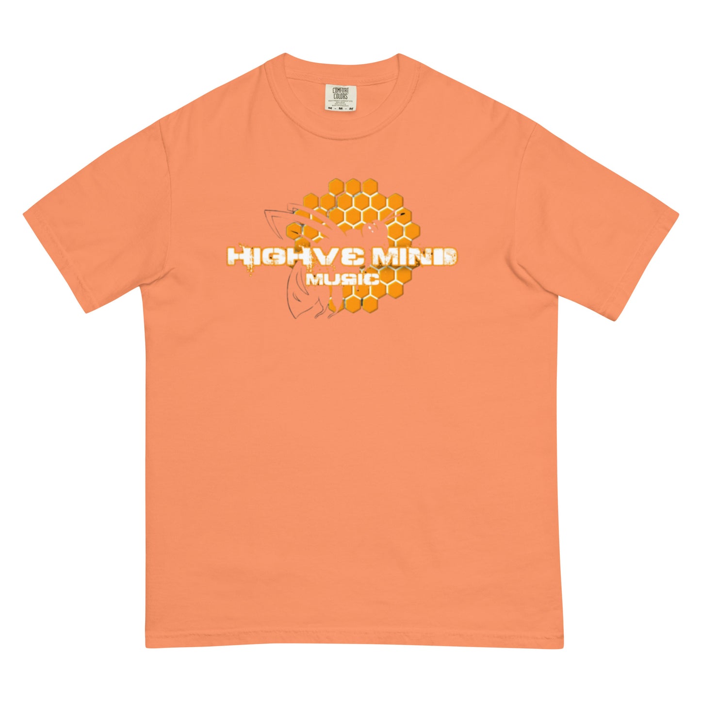 Unisex heavyweight t-shirt Classic Logo/Bee Knife on back