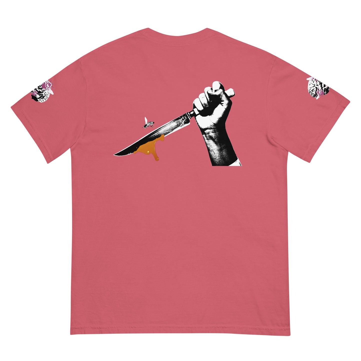 Zack Bone Tee (Bee Knife on back/Bee Brain on sleeves)
