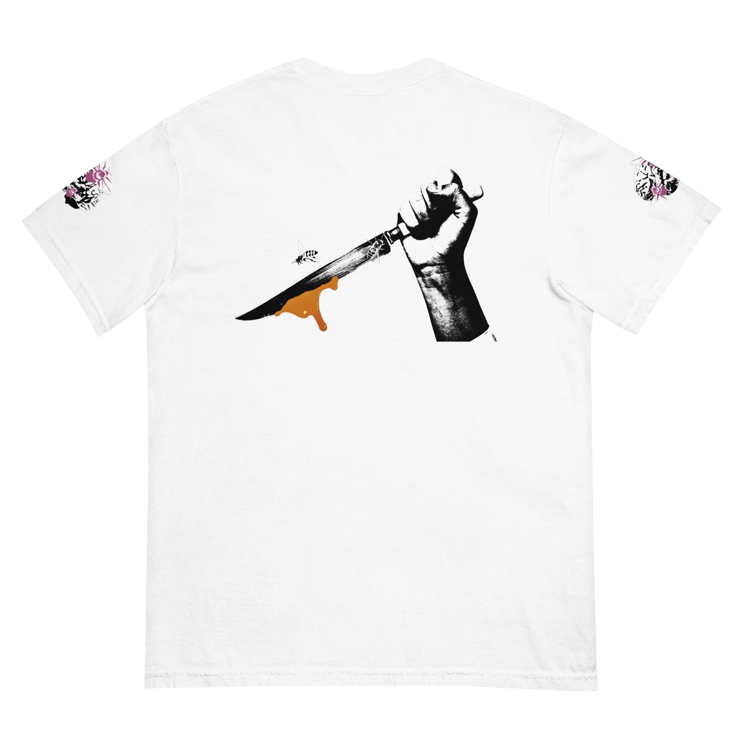 Zack Bone Tee (Bee Knife on back/Bee Brain on sleeves)