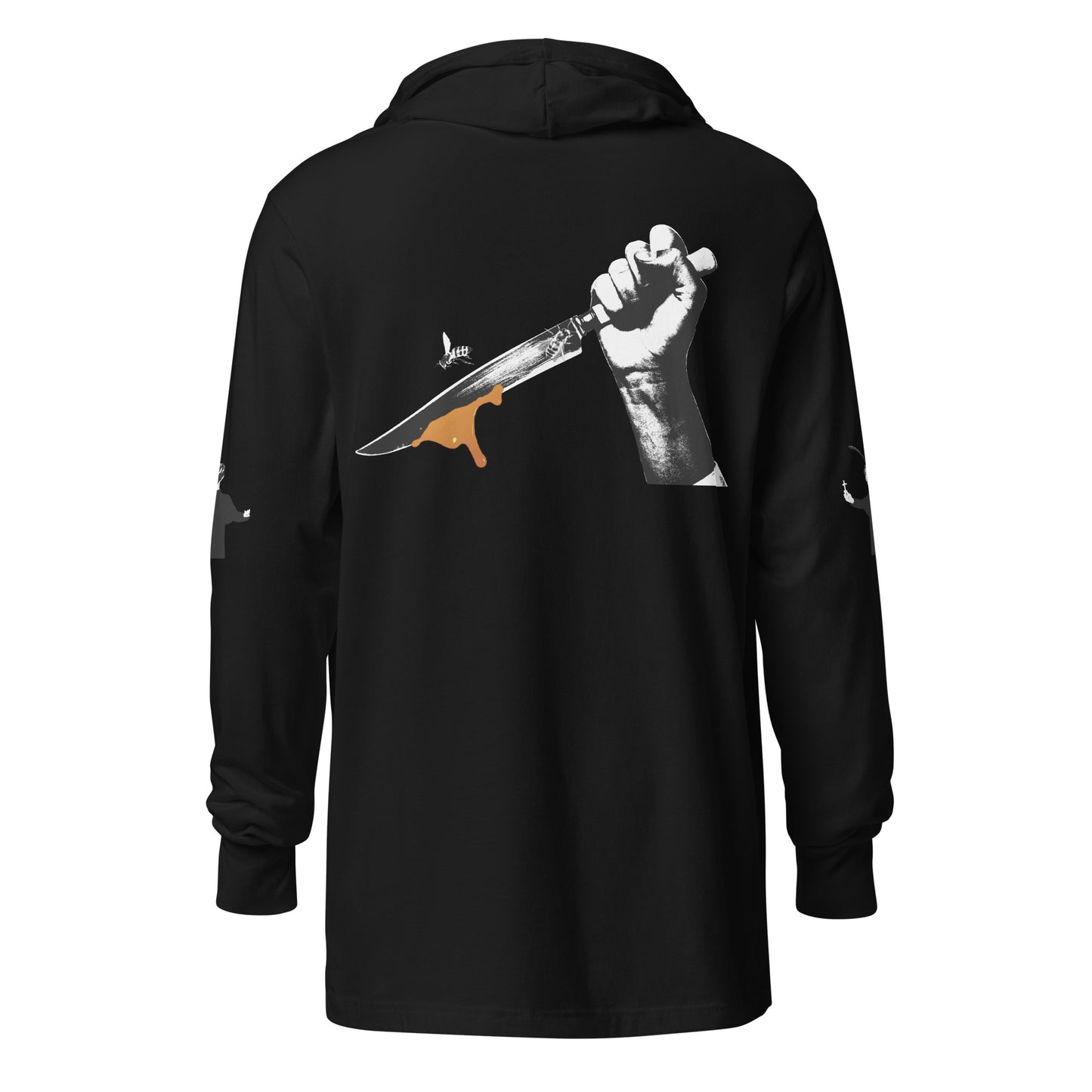 Zack Bone Bee Priest Hooded long-sleeve tee