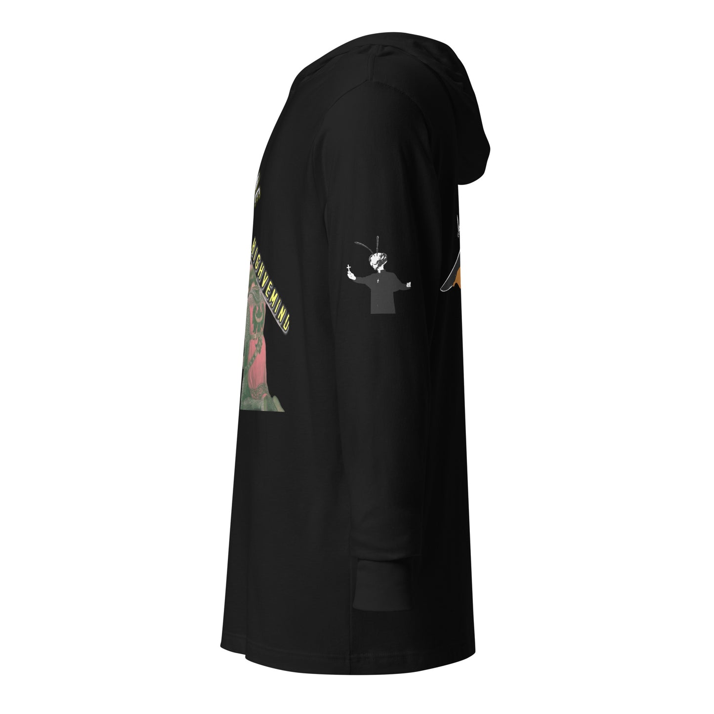 Zack Bone Knighted Hooded long-sleeve tee