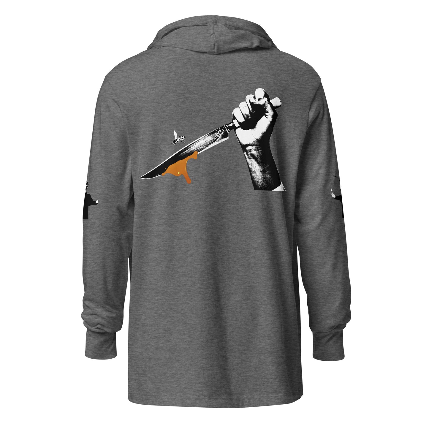 Zack Bone Bee Priest Hooded long-sleeve tee