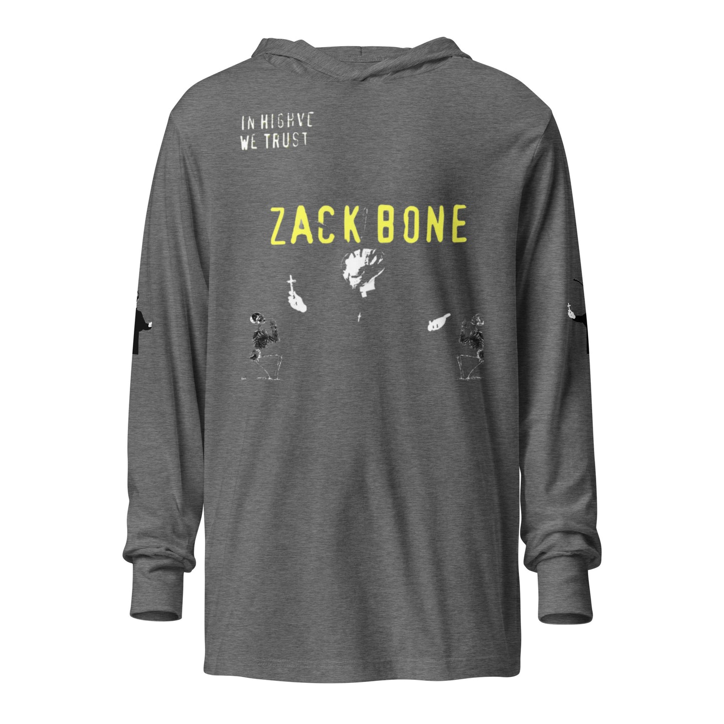 Zack Bone Bee Priest Hooded long-sleeve tee