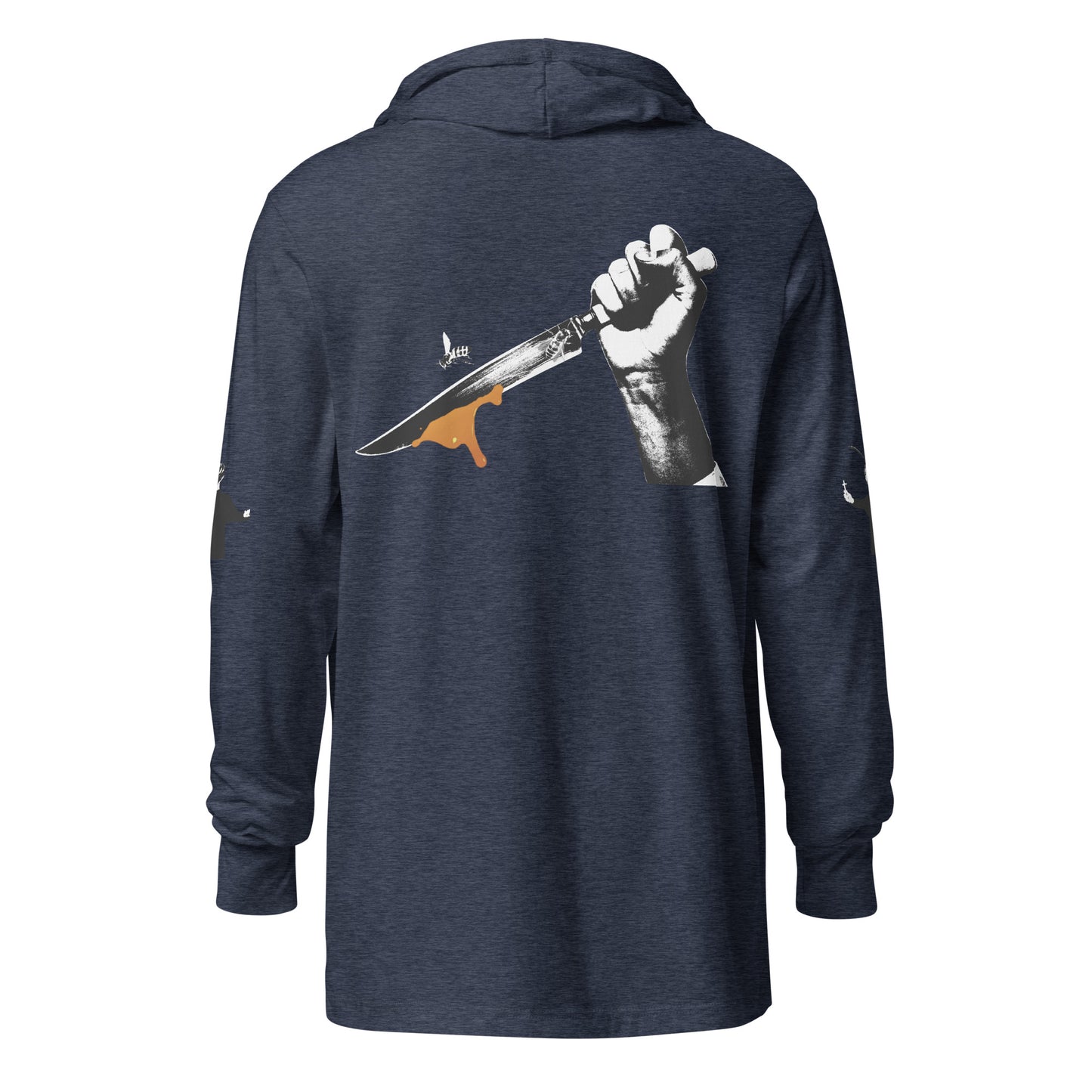 Zack Bone Bee Priest Hooded long-sleeve tee