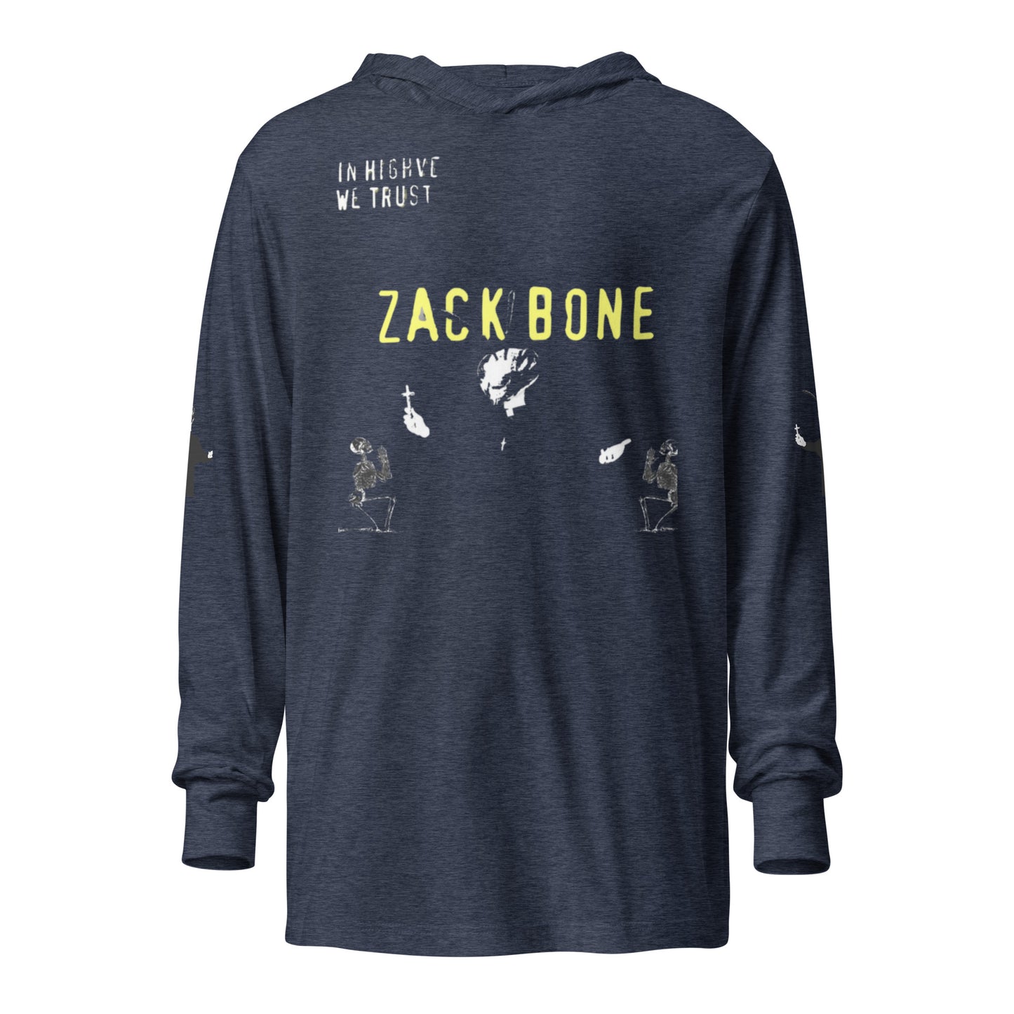 Zack Bone Bee Priest Hooded long-sleeve tee