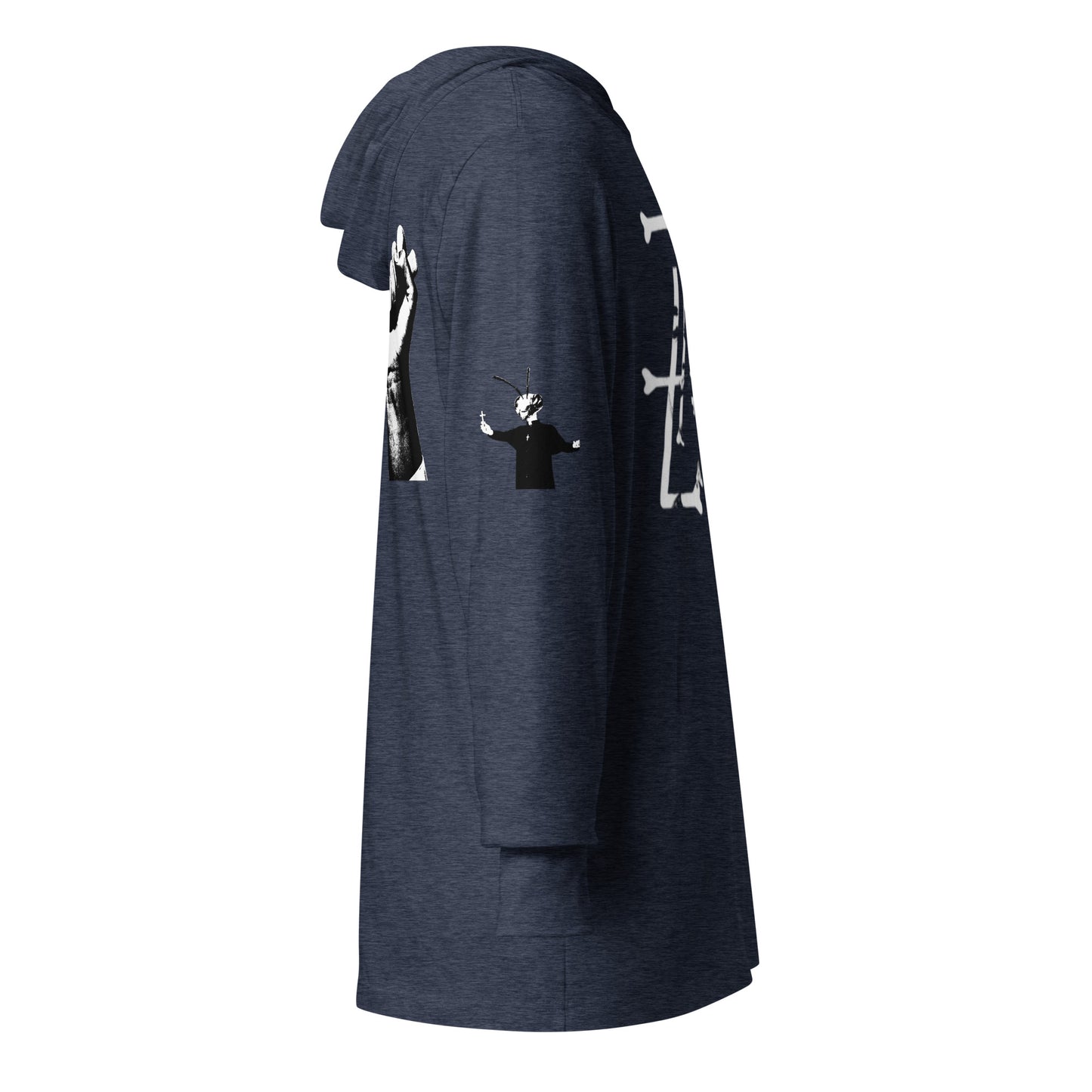 Classic Zack Bone Hooded long-sleeve tee