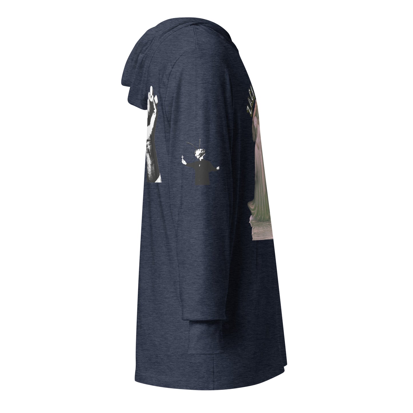 Zack Bone Knighted Hooded long-sleeve tee