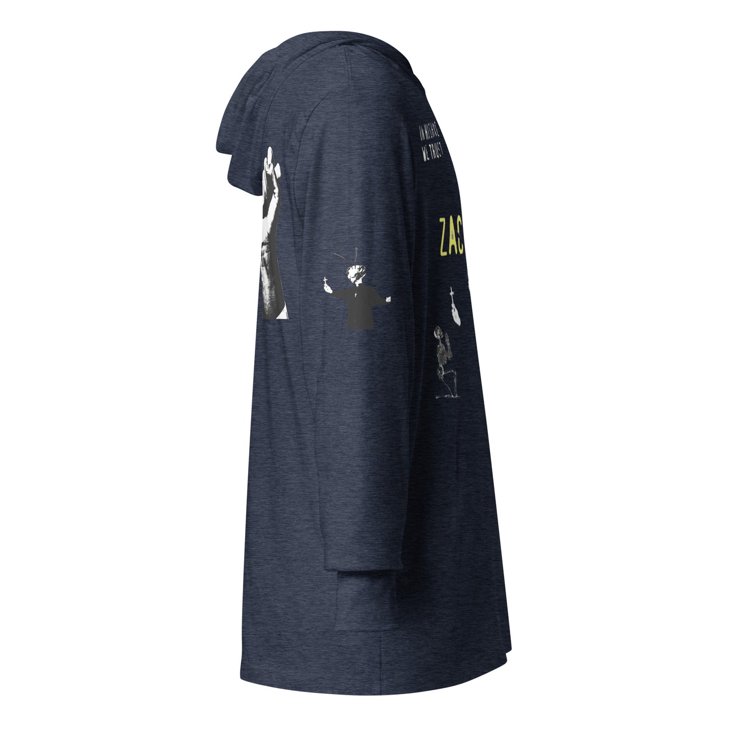 Zack Bone Bee Priest Hooded long-sleeve tee