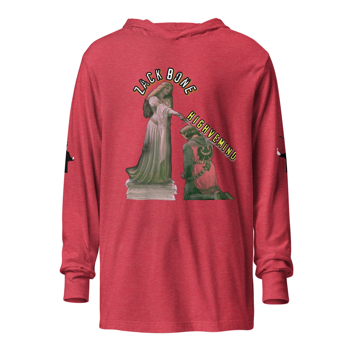 Zack Bone Knighted Hooded long-sleeve tee