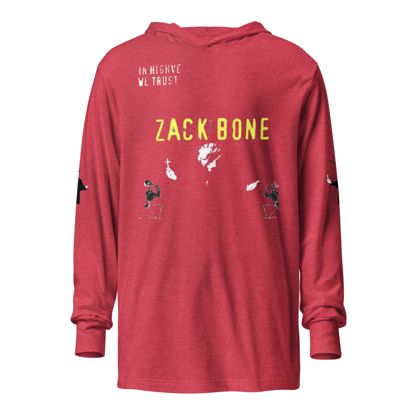 Zack Bone Bee Priest Hooded long-sleeve tee