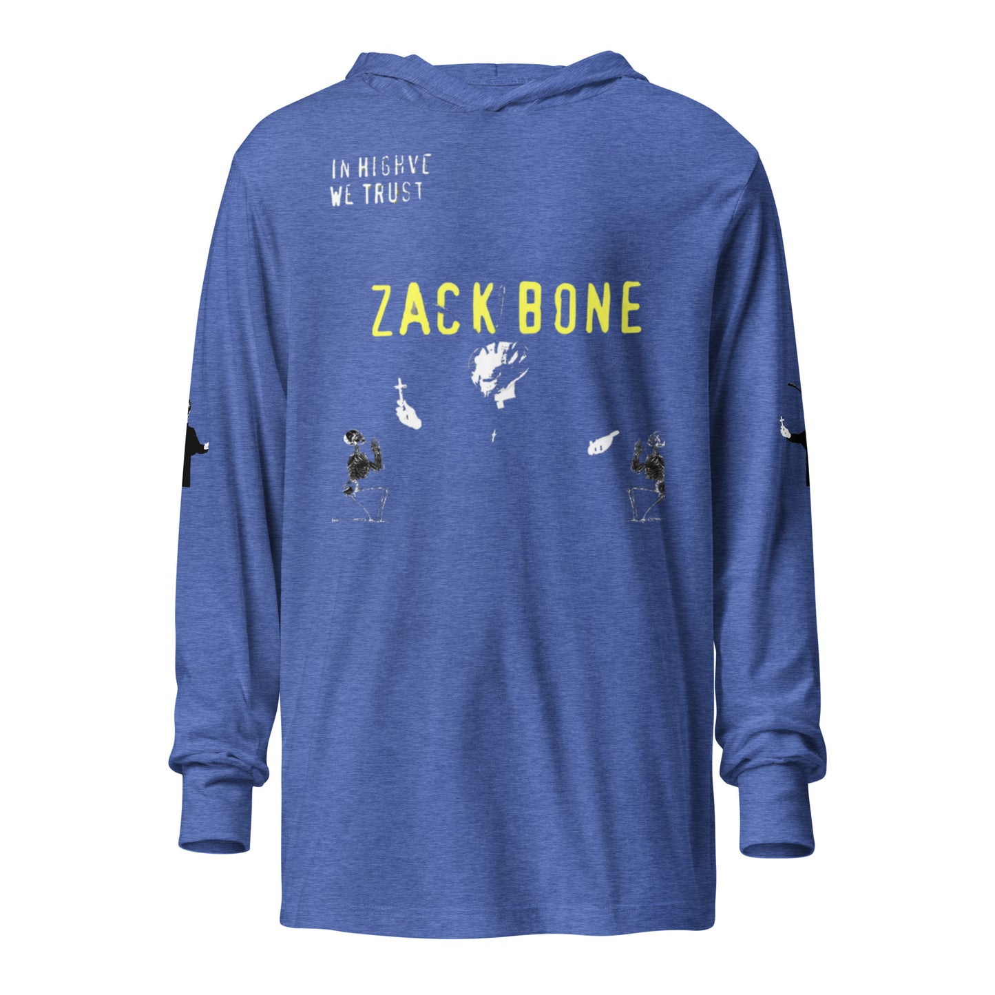 Zack Bone Bee Priest Hooded long-sleeve tee