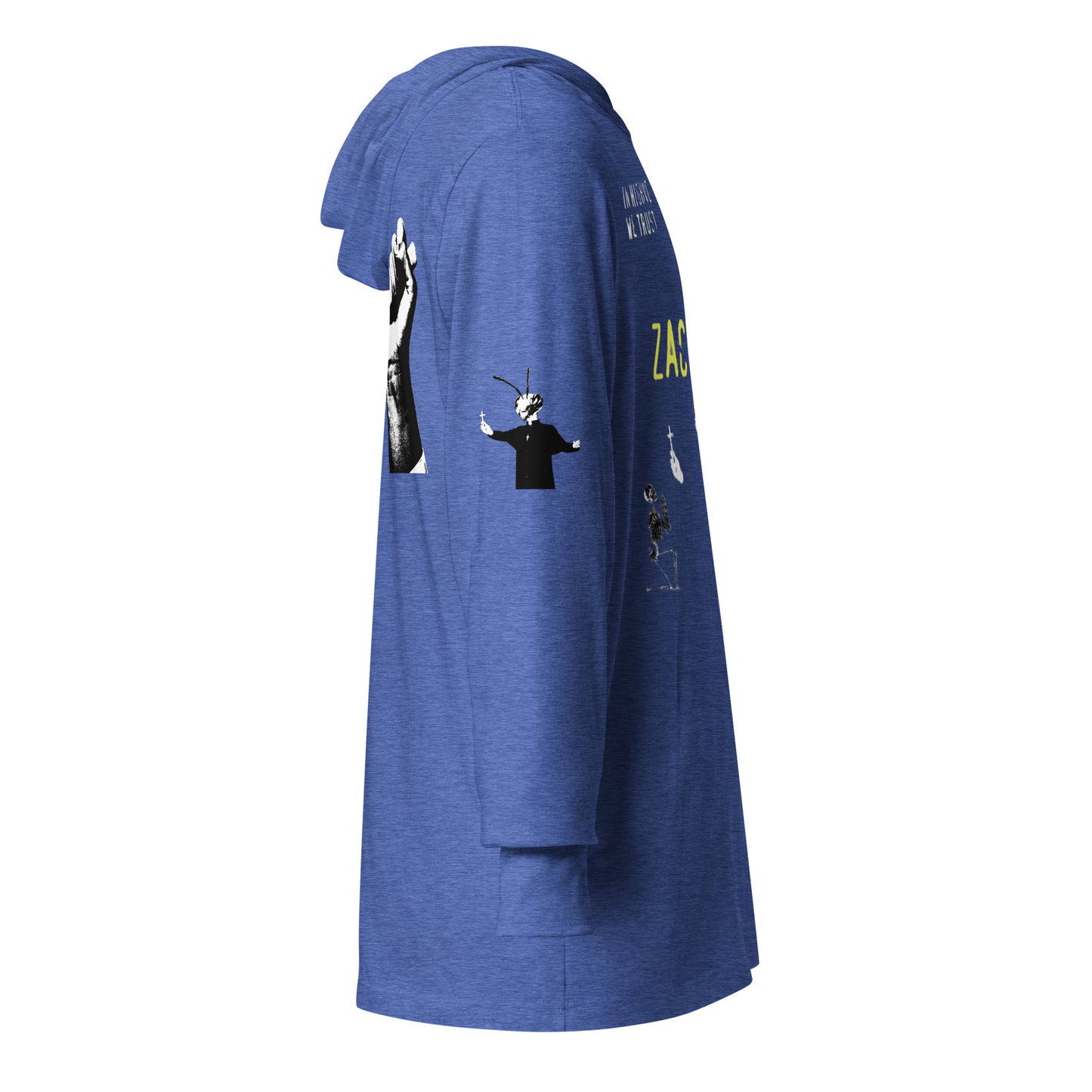Zack Bone Bee Priest Hooded long-sleeve tee