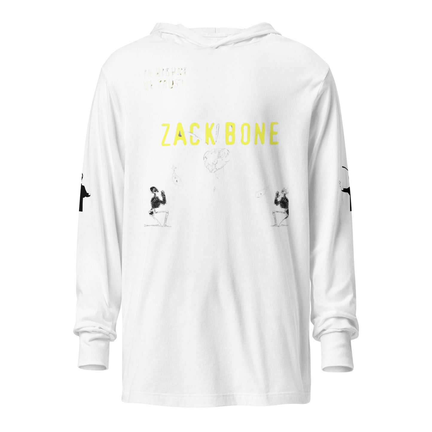 Zack Bone Bee Priest Hooded long-sleeve tee