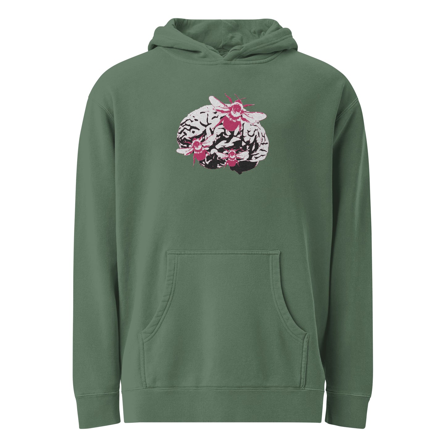 Bee Brain Embroidered Hoodie