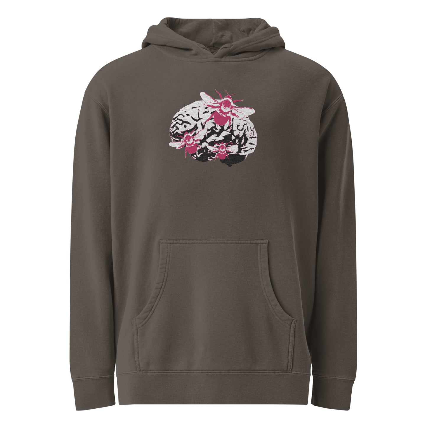 Bee Brain Embroidered Hoodie
