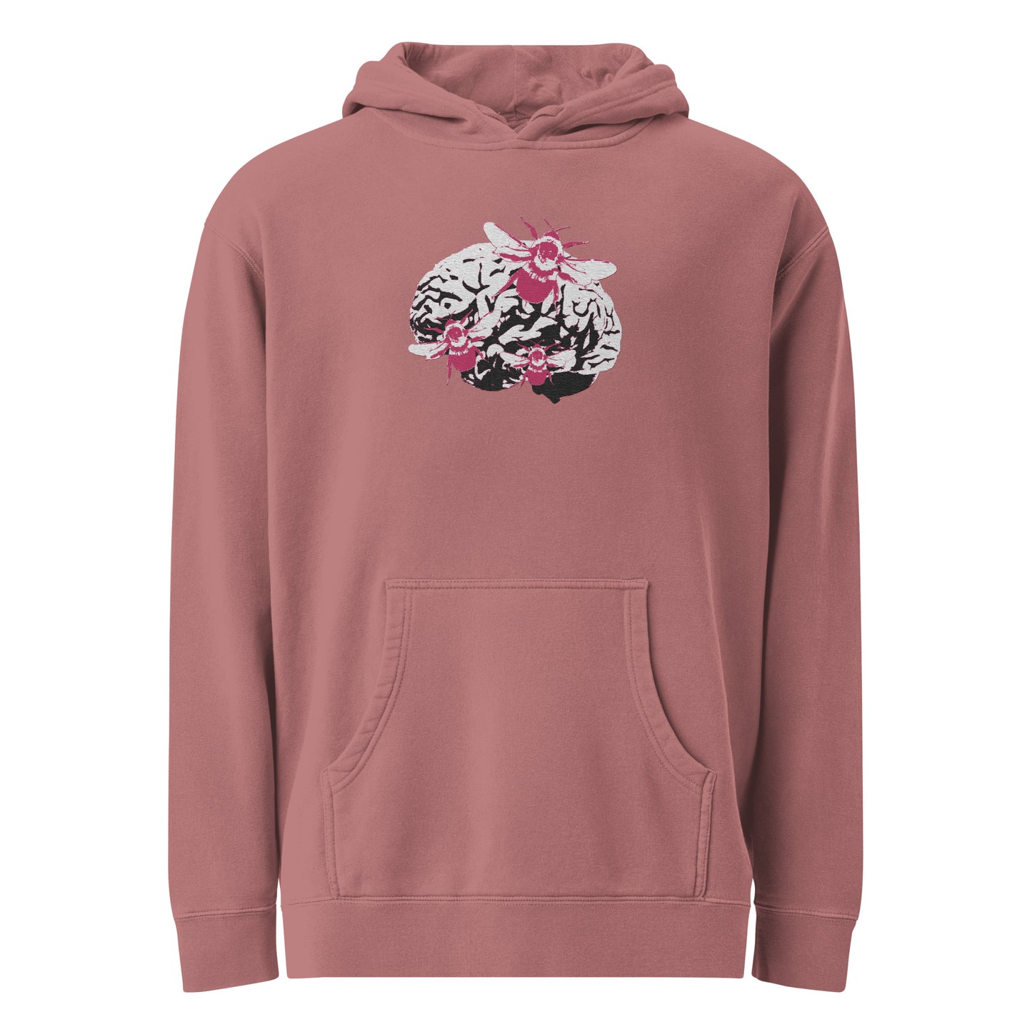 Bee Brain Embroidered Hoodie