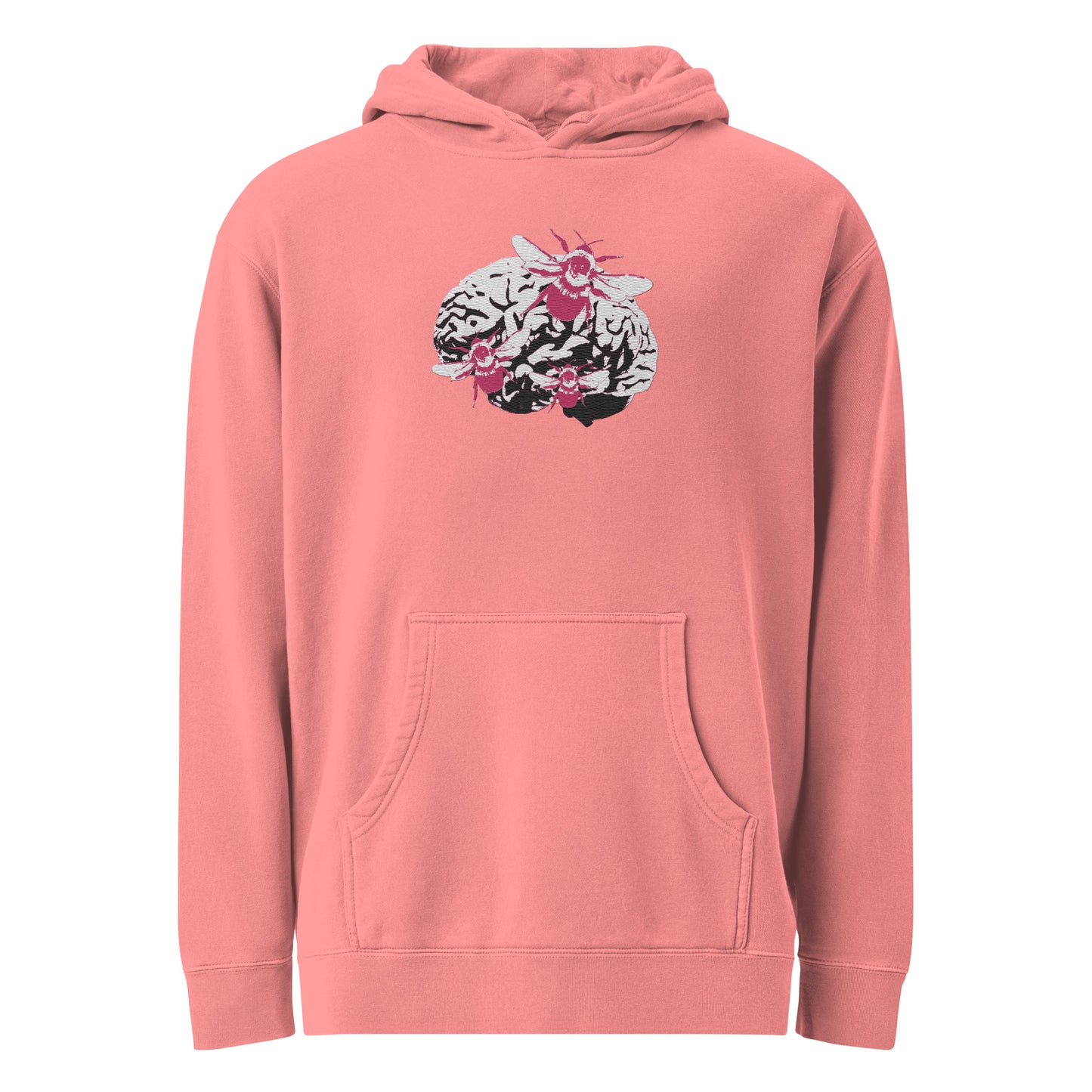 Bee Brain Embroidered Hoodie