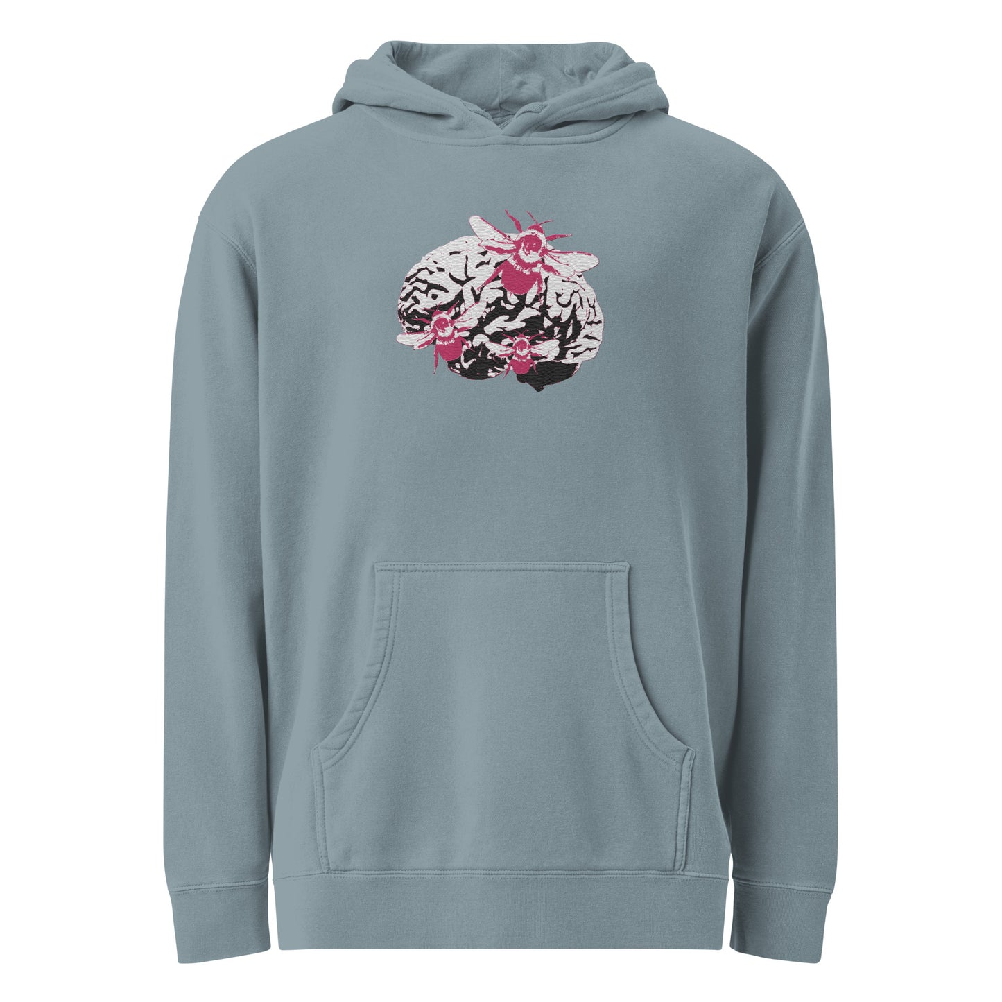 Bee Brain Embroidered Hoodie