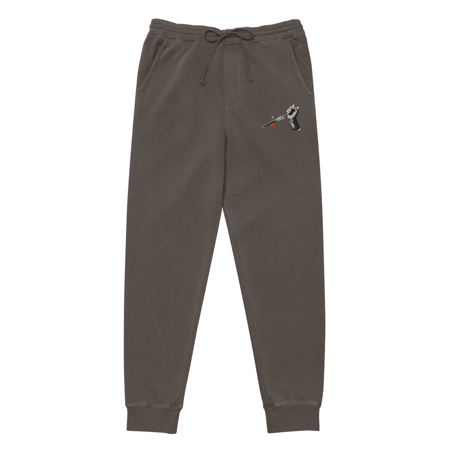 Pigment Dyed Embroidered Bee Knife Sweatpants