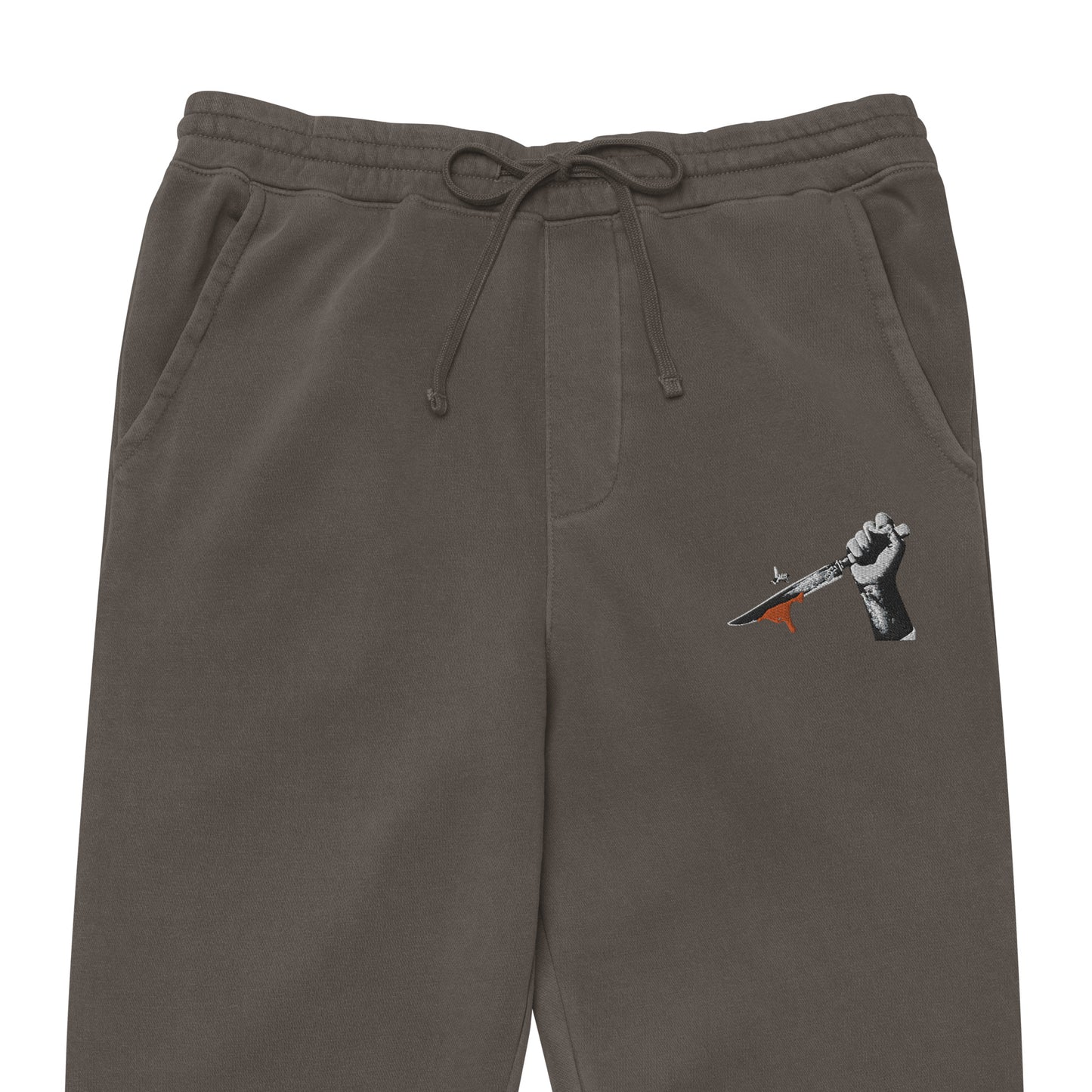 Pigment Dyed Embroidered Bee Knife Sweatpants