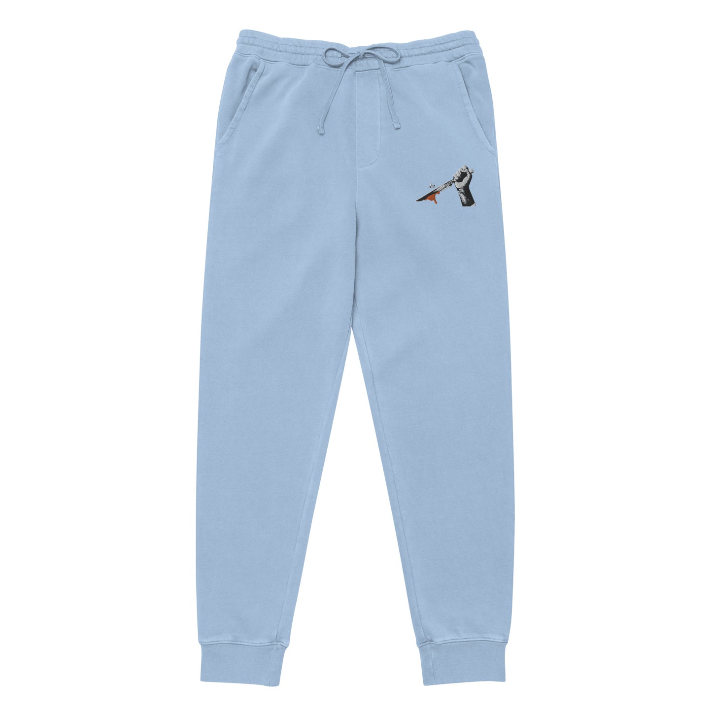 Pigment Dyed Embroidered Bee Knife Sweatpants
