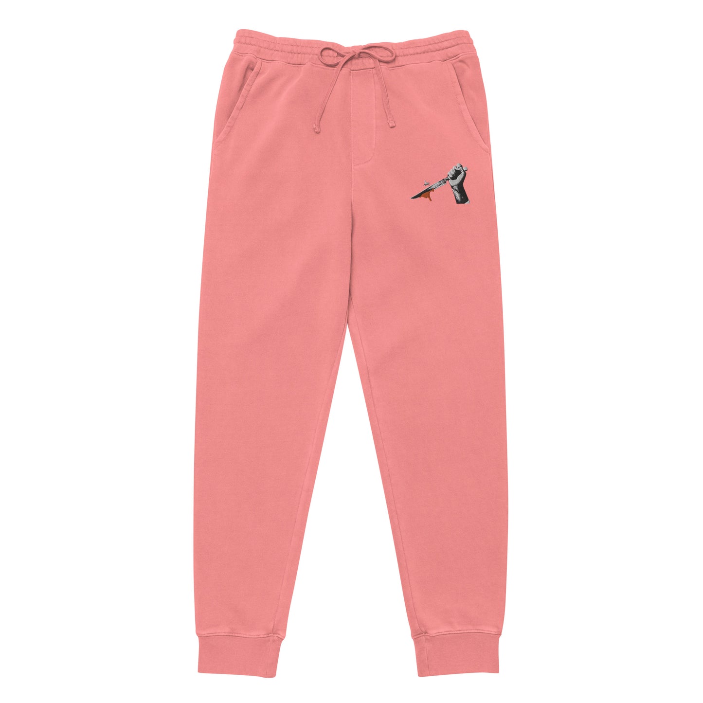 Pigment Dyed Embroidered Bee Knife Sweatpants