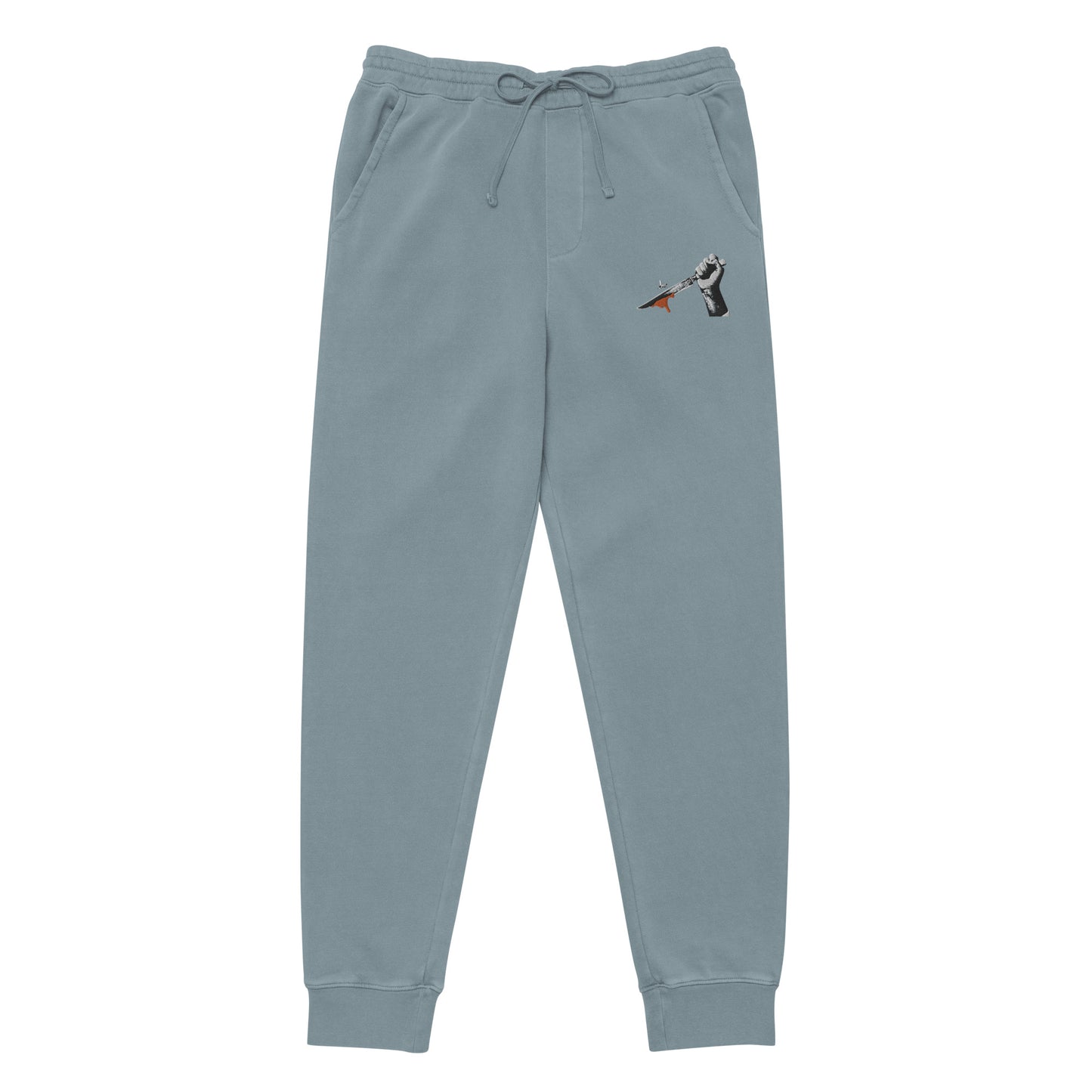 Pigment Dyed Embroidered Bee Knife Sweatpants
