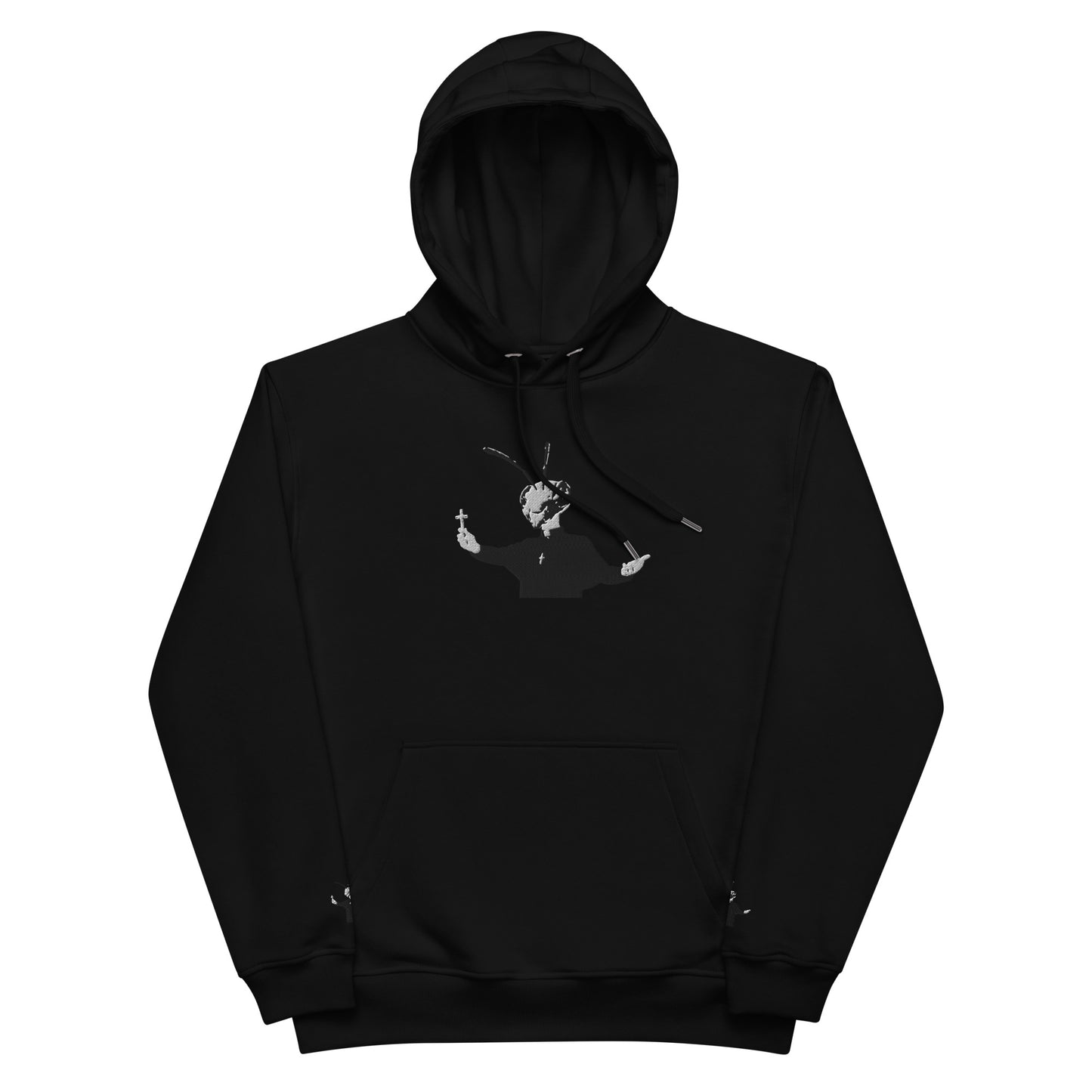 Premium Embroidered Bee Priest hoodie