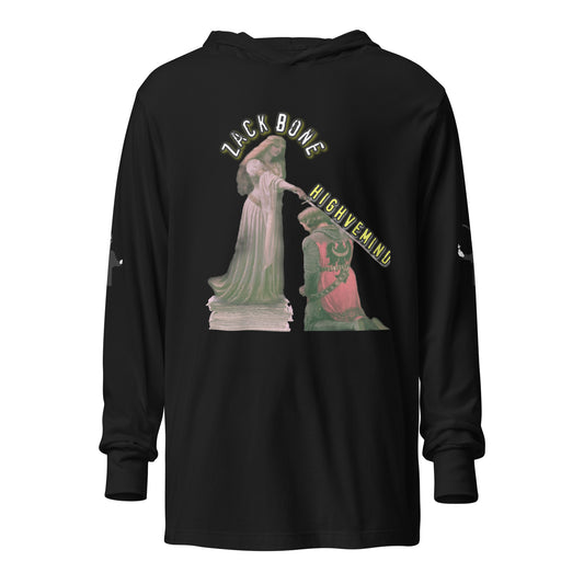 Zack Bone Knighted Hooded long-sleeve tee
