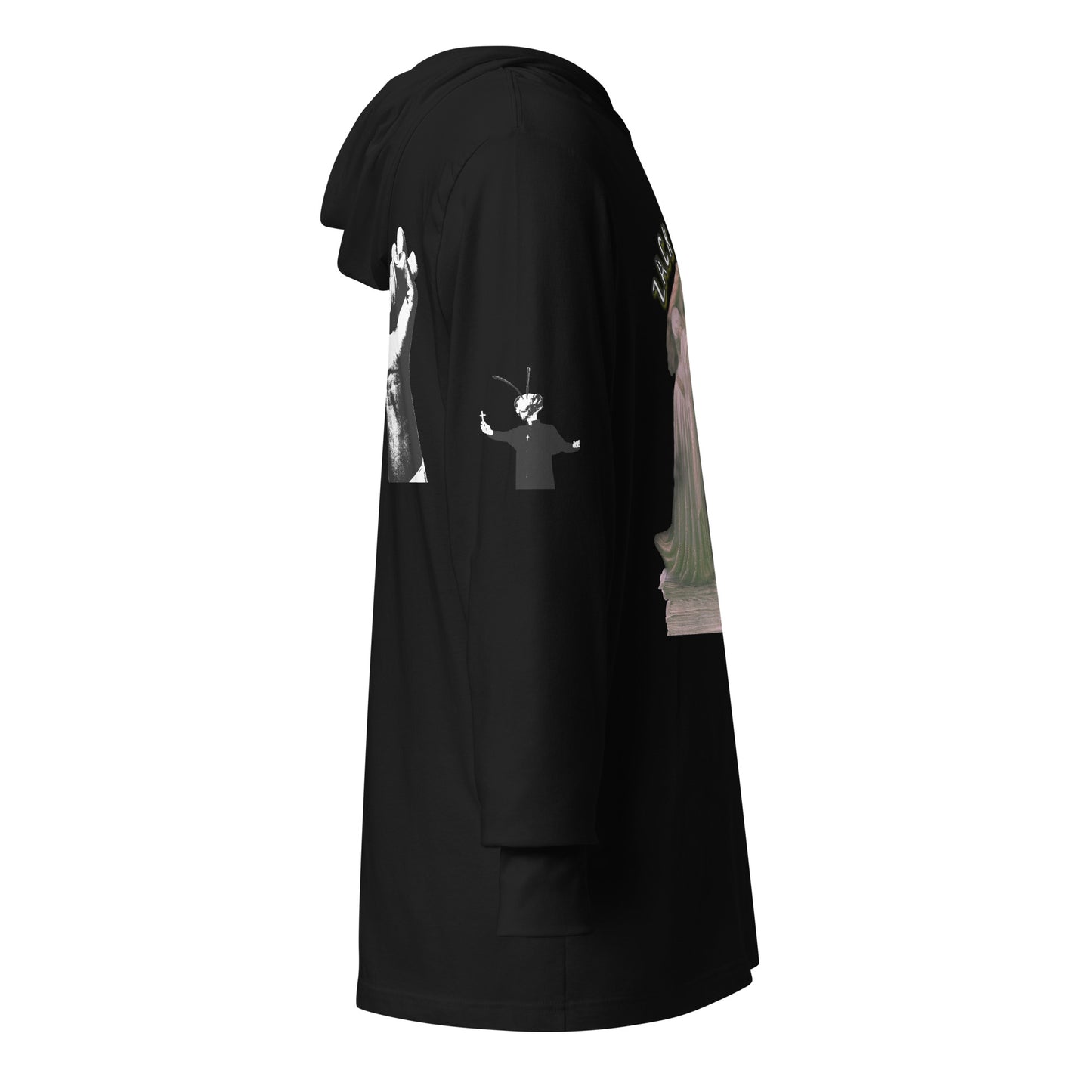 Zack Bone Knighted Hooded long-sleeve tee