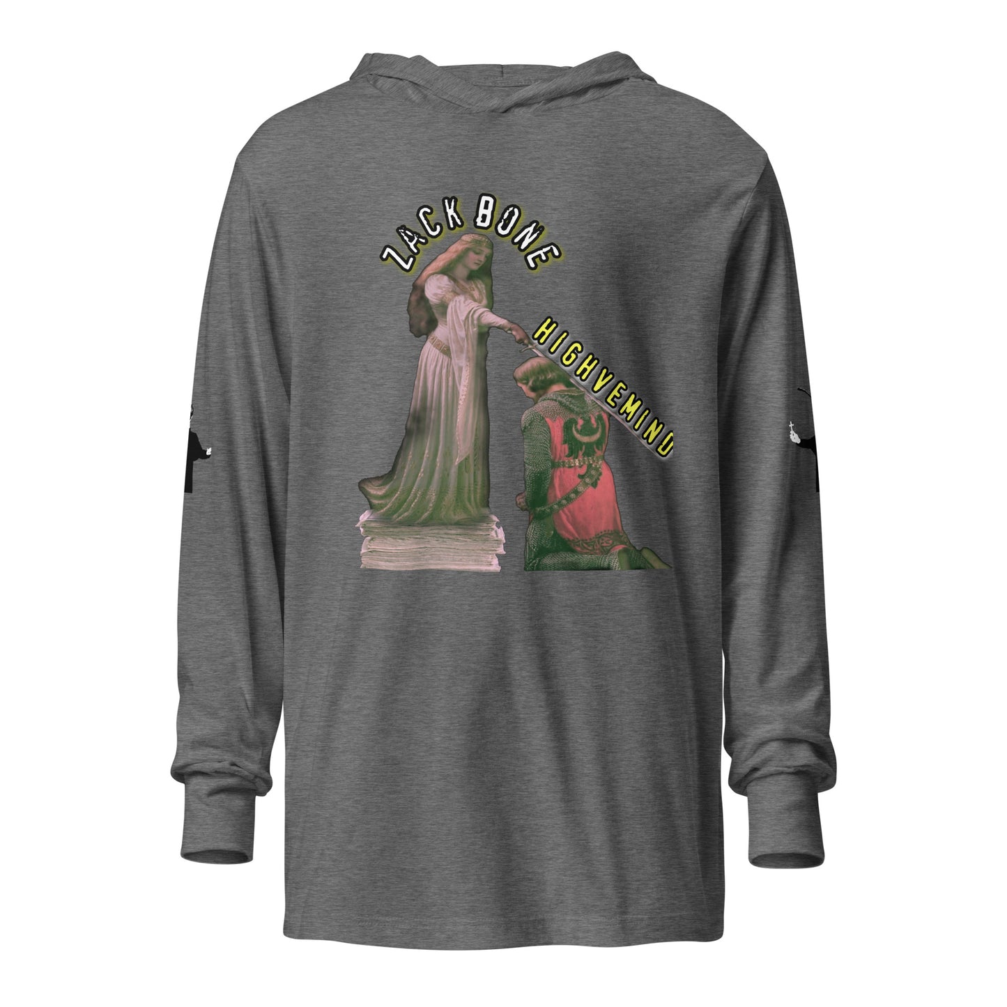 Zack Bone Knighted Hooded long-sleeve tee