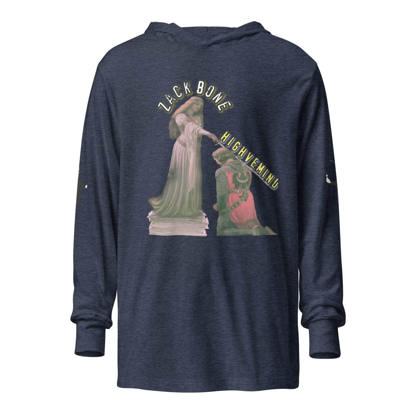 Zack Bone Knighted Hooded long-sleeve tee