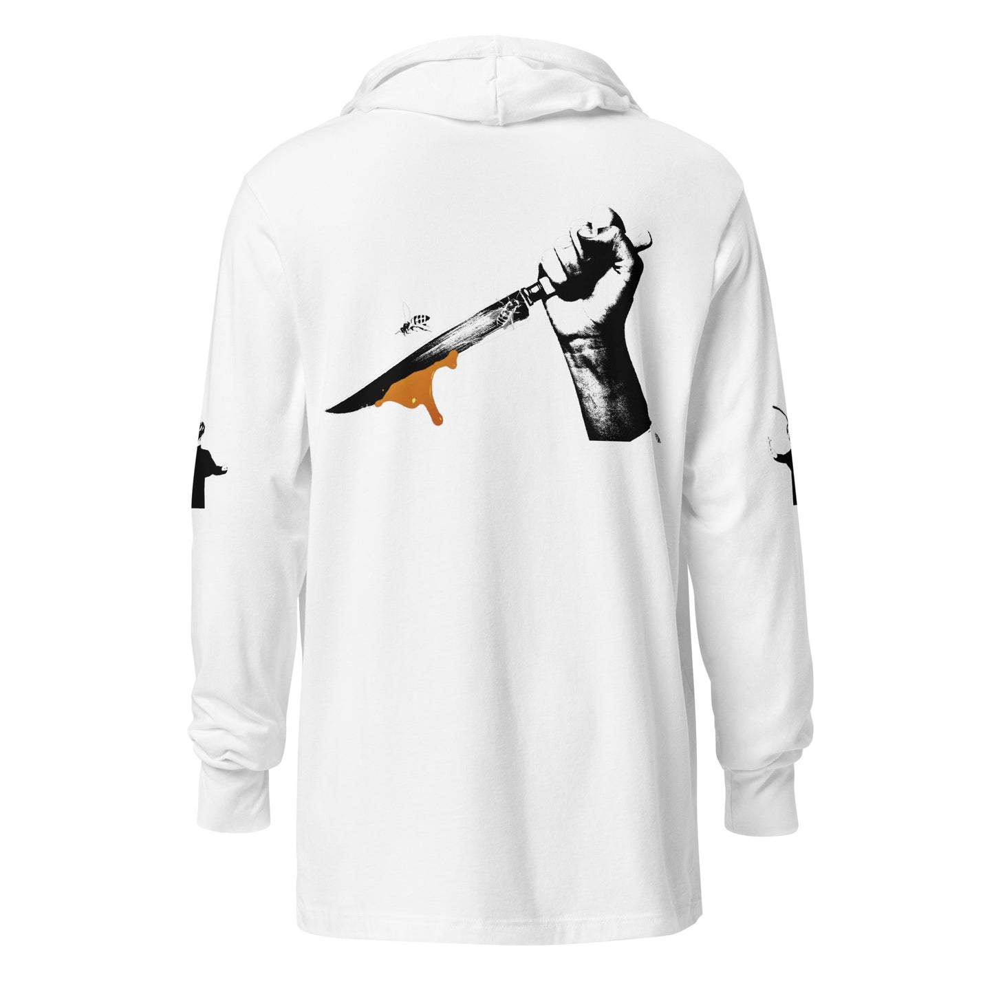 Zack Bone Bee Priest Hooded long-sleeve tee