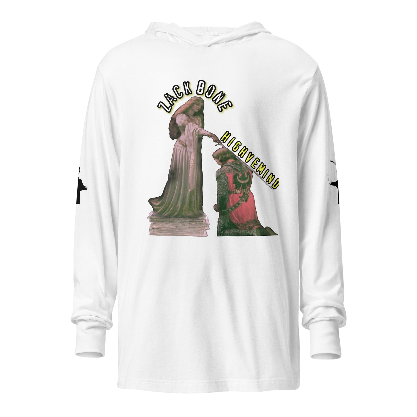 Zack Bone Knighted Hooded long-sleeve tee
